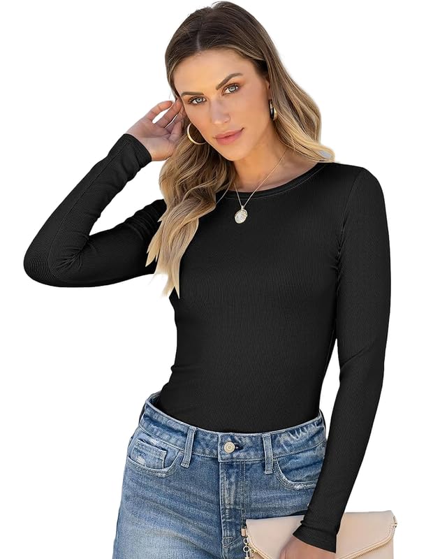 London Hills Women's Ribbed Long Sleeve T-Shirt