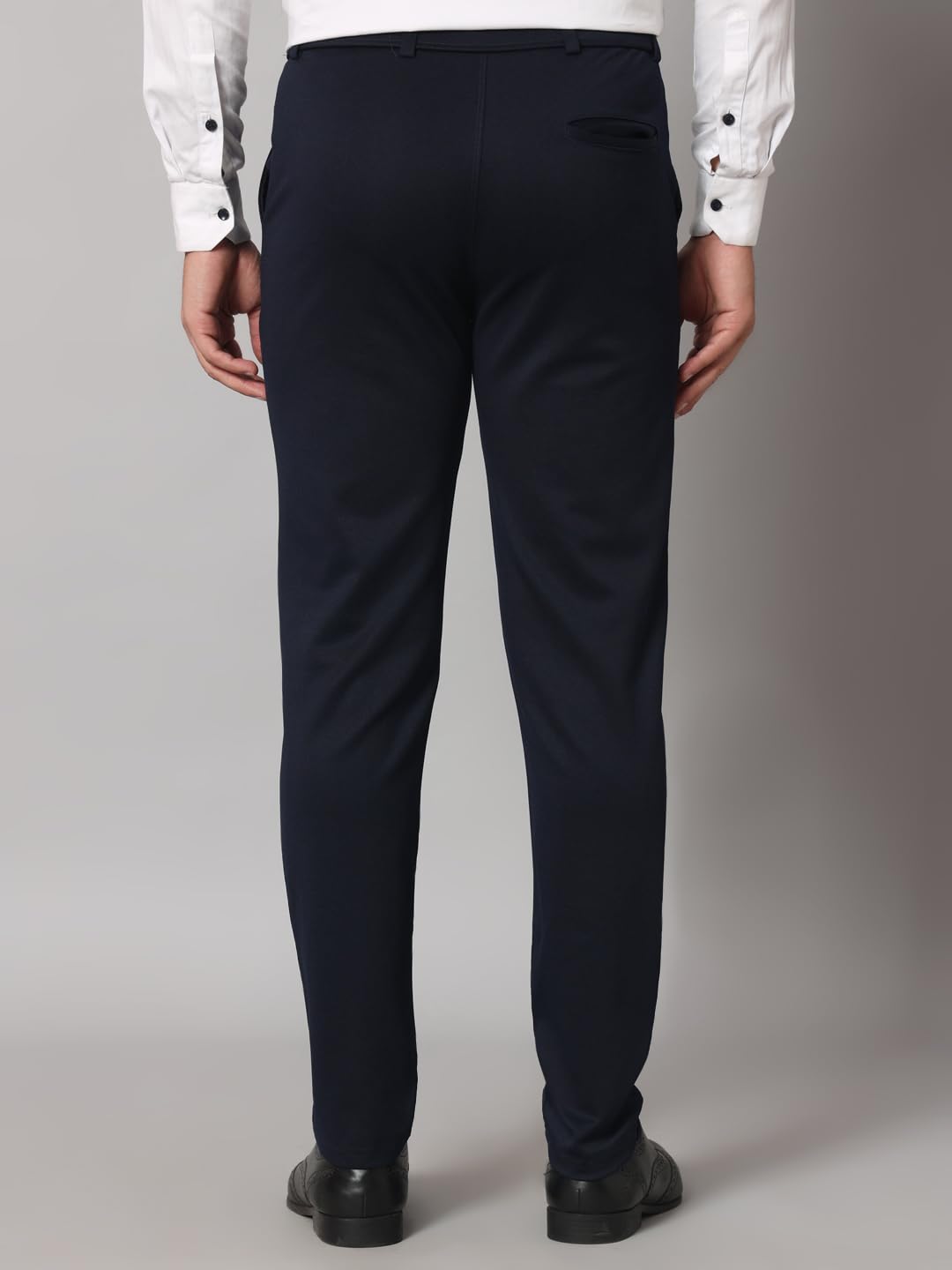 Vogaan Men's Slim Fit Casual Trousers - Blue - Image 5