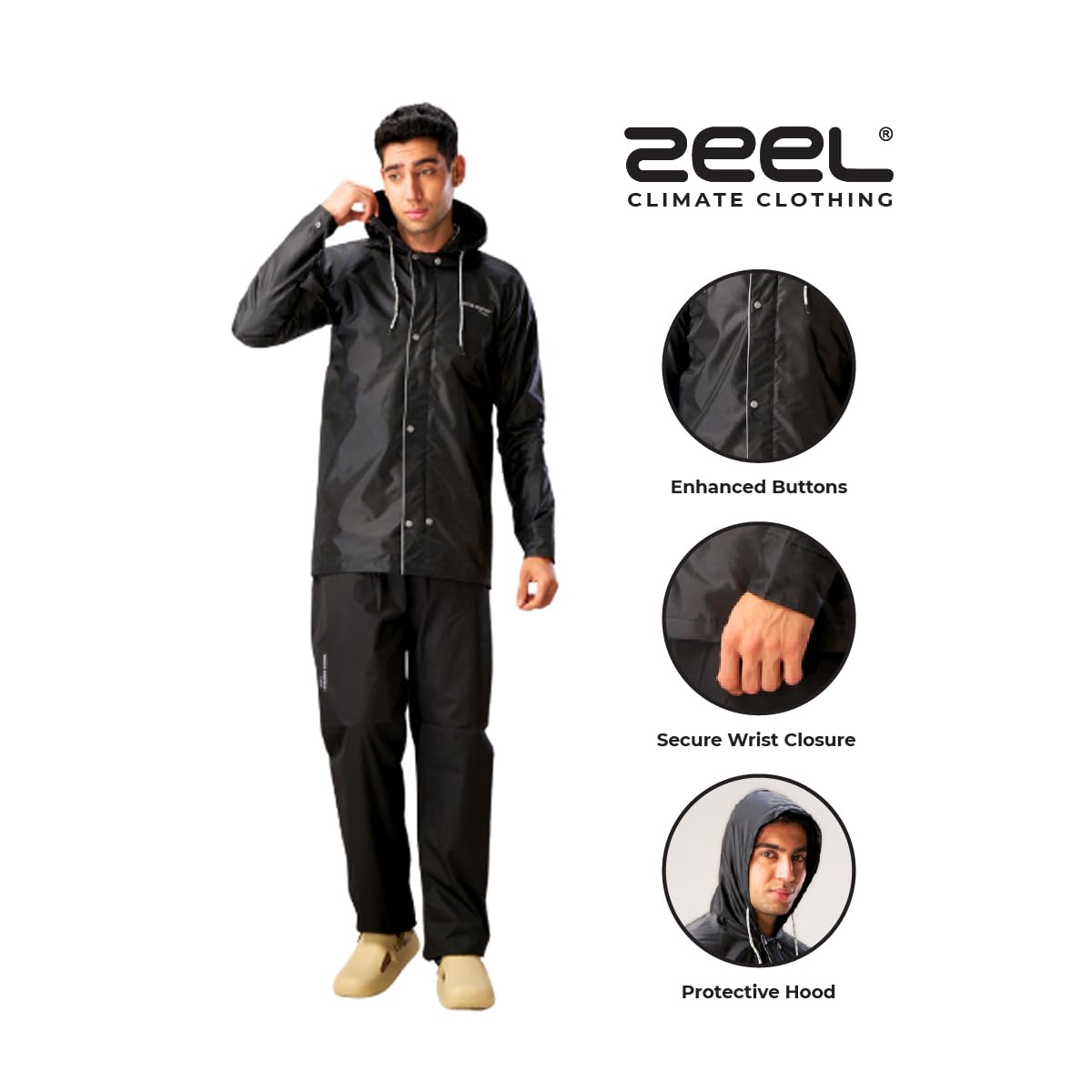 ZEEL Men's Waterproof Raincoat - Image 5