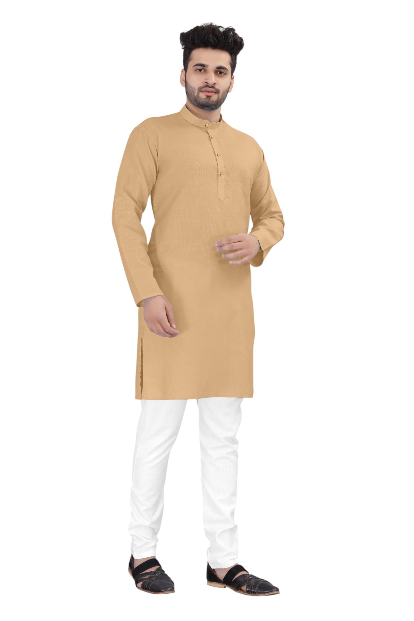 Trustous Men's Cotton Kurta Pyjama Set - Image 2