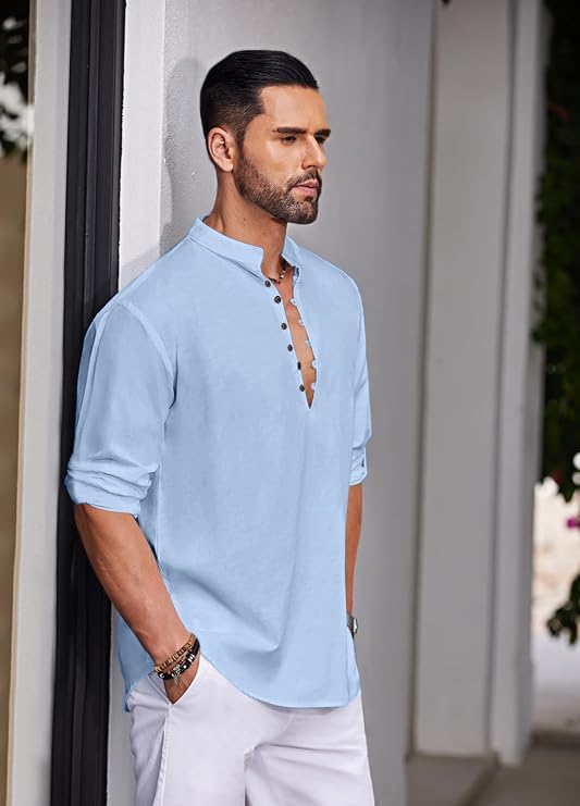 Macsivo Men Mandarin Collar Kurta - Image 4