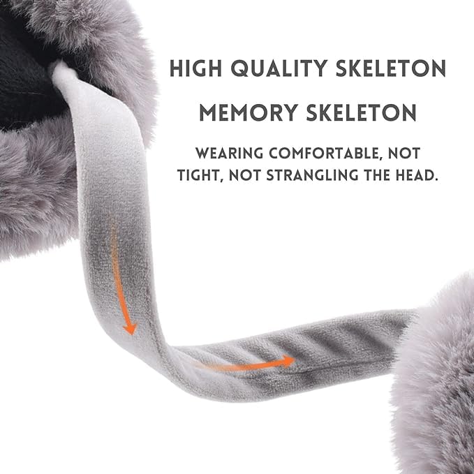 Pink Cable Knit Earmuffs for Women - Image 3