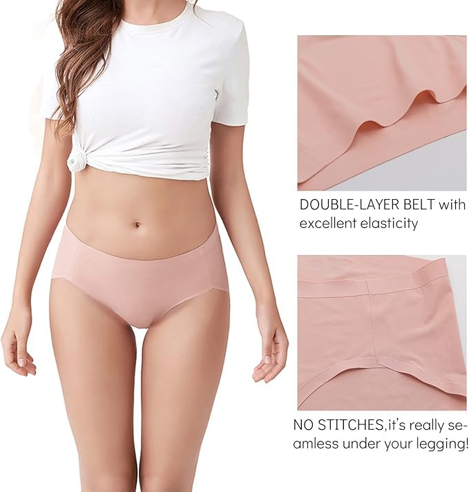 LOURYN Women's Seamless High Cut Briefs - Multicolour - Image 2