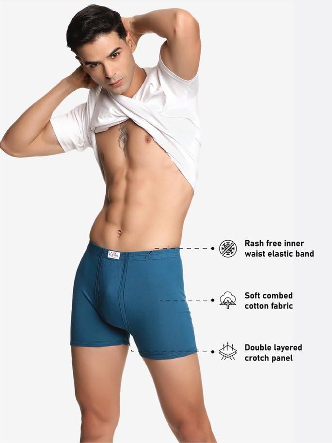 Lux Men's Inner Elastic Trunks - Cotton - Image 3