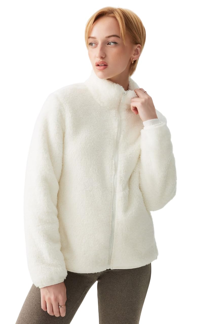 ColorChakra Womens Sherpa Fur Jacket