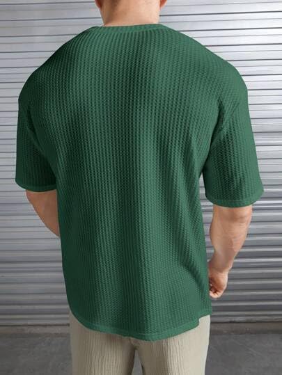 GarbGlide Mens Oversized Tshirt - Green - Image 2