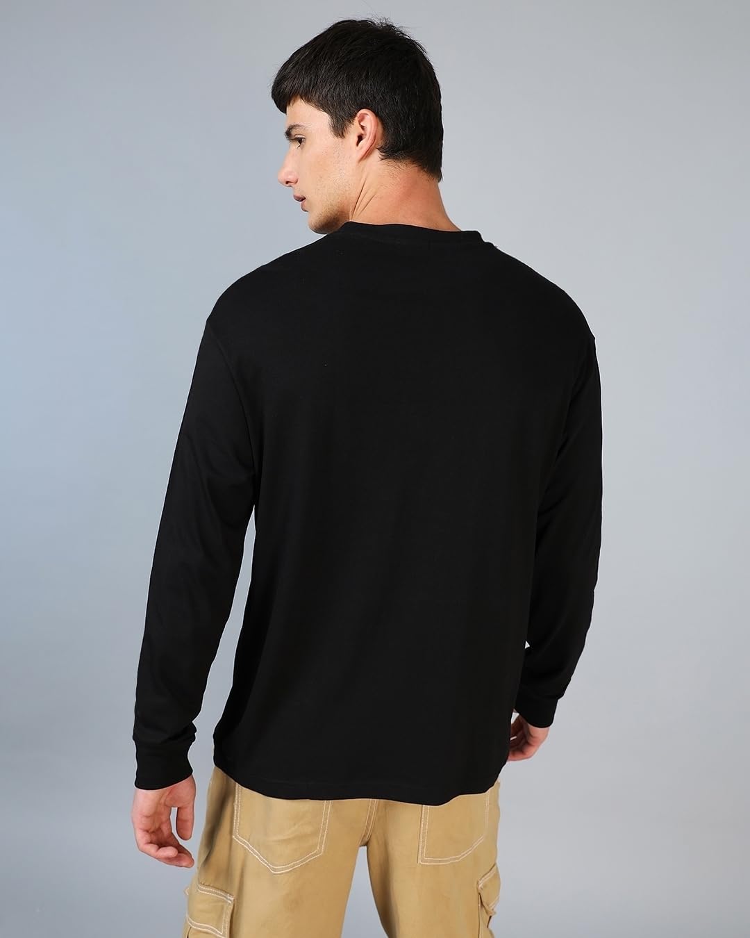 Bewakoof Men's Black T-Shirt - Image 3