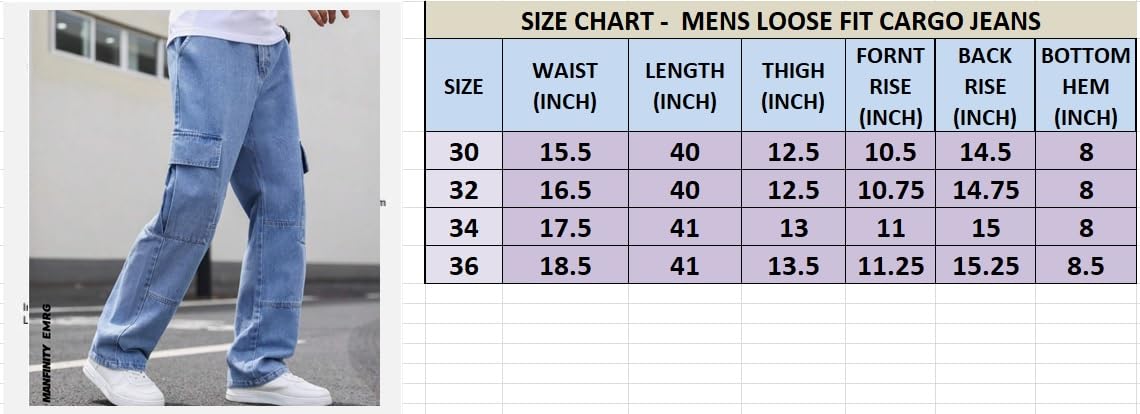 QNIM Men's Blue Denim Jeans - Image 5