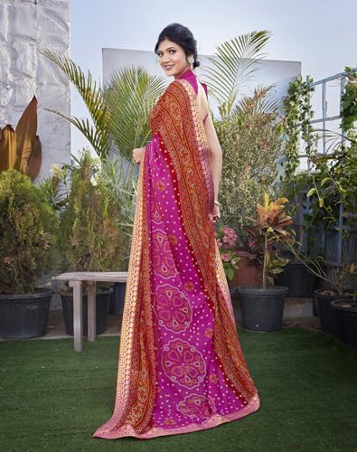 Yashika Women's Georgette Printed Saree - Image 4