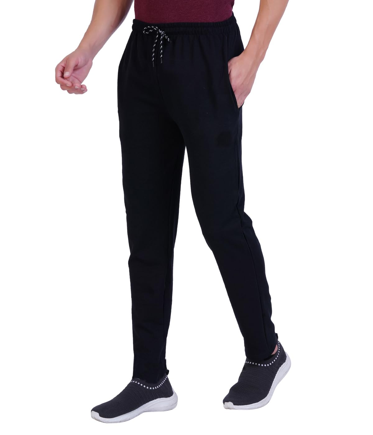 Quixel Men's Black Track Pant