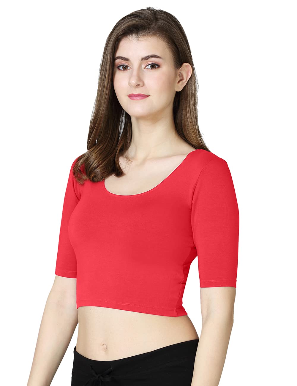 VSTAR Women's Rayon Blouse - Rouge Red - Image 2