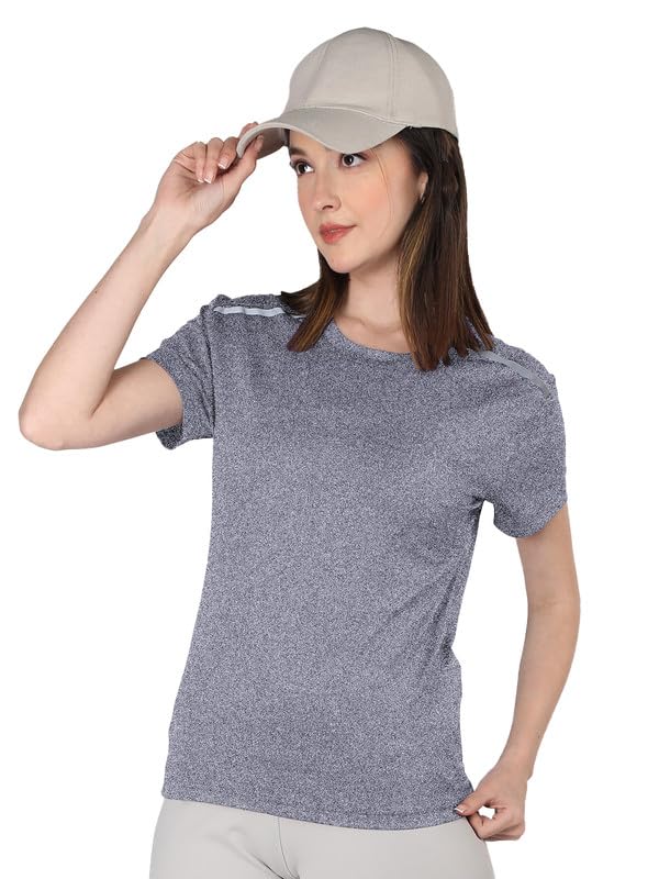 CHKOKKO Women's Gym T-Shirt - Purple