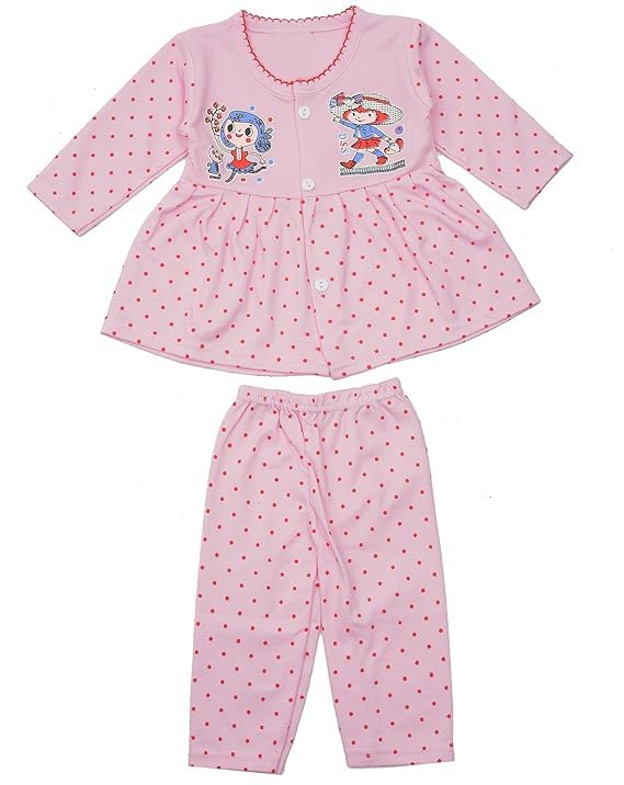 KIDS PARYANIS Baby Girl Printed Full Sleeves Cotton Vests - Image 4