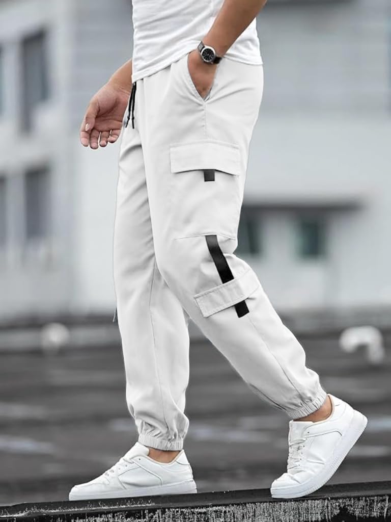 Mack Jonney Men White Mid-Rise Track Pant - Image 3