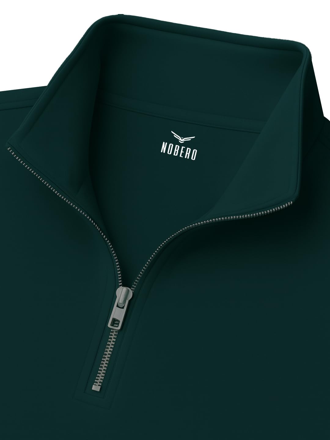 NOBERO Verdigris Blue Cotton Fleece Crew Neck Sweatshirt for Men - Image 5