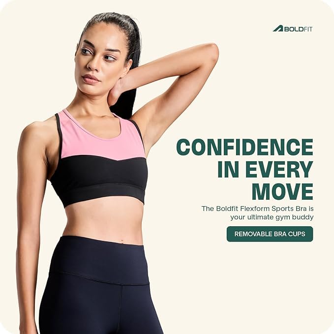 Boldfit Sports Bra for Women - Moisture-Wicking Padded - Image 5