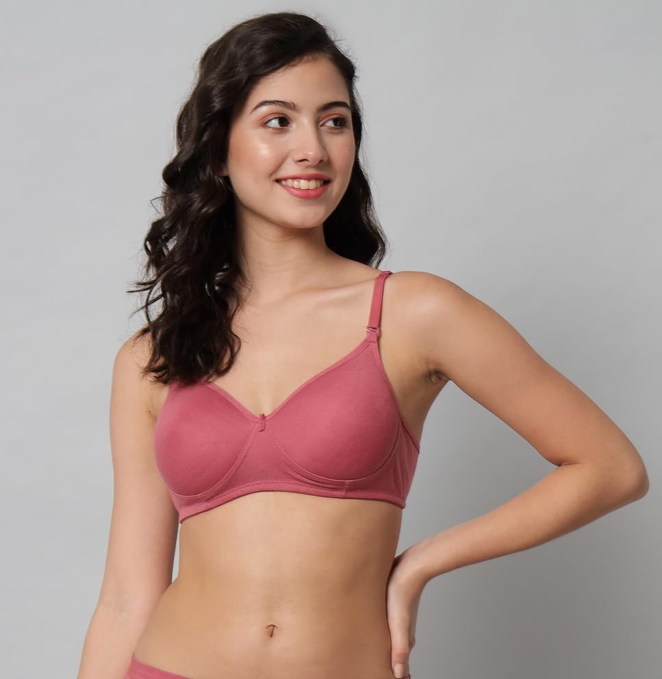 BRIELLE Women's Cotton Blend T-Shirt Bra - Image 2