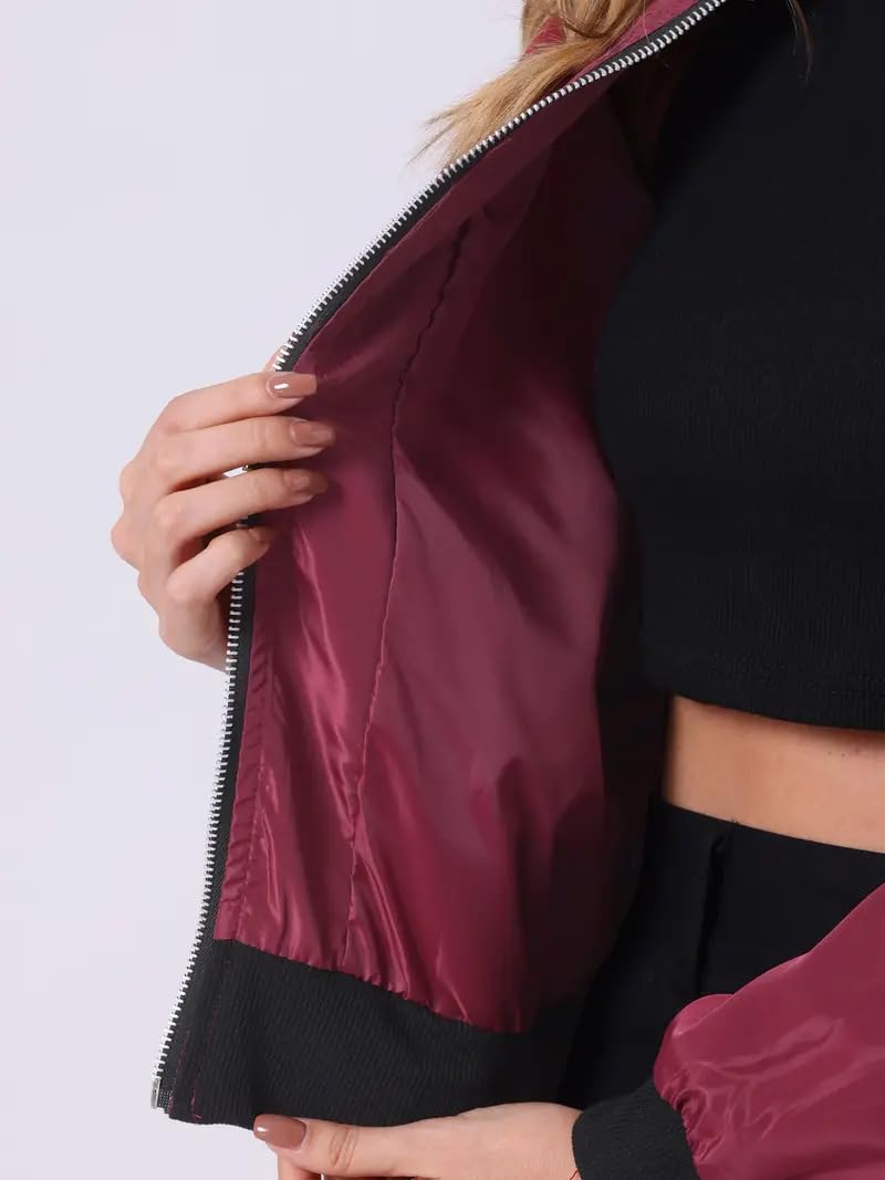 TAGAS Women's Solid Bomber Jacket - Image 5