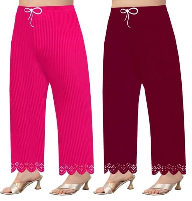 GarbGlide Women's Lycra Palazzo Pants