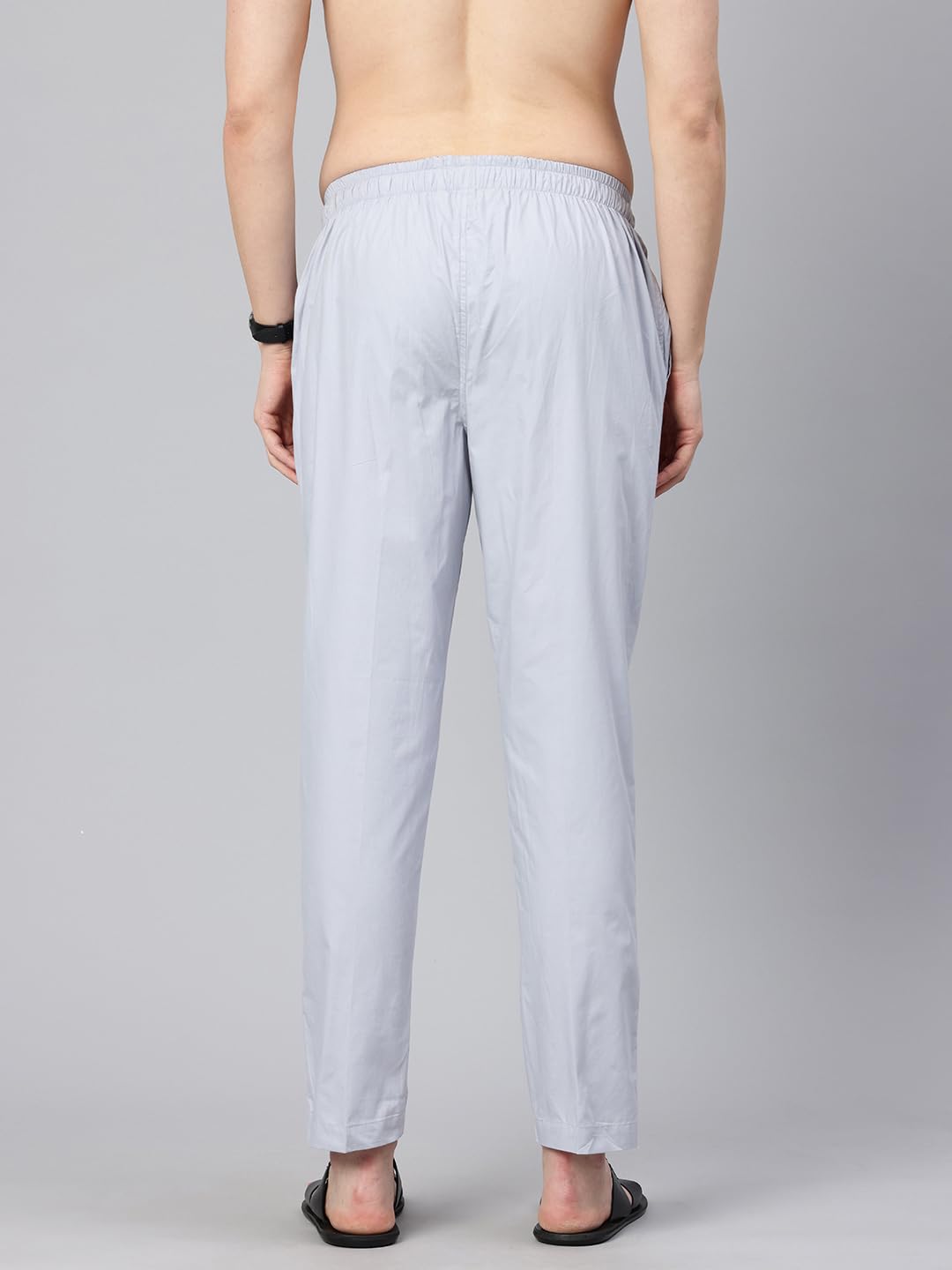 Majestic Man Pyjama Bottom - Cotton Light Grey - Image 4