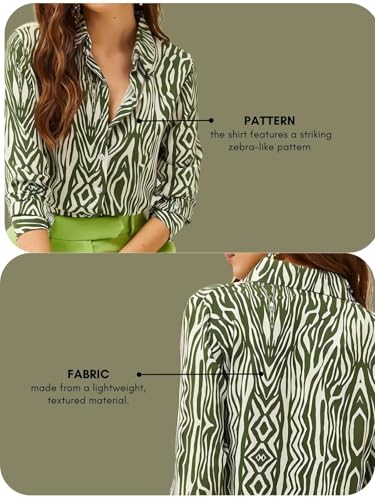 LERIYA Women's Korean Style Long Sleeve Button Down Shirt - Image 4