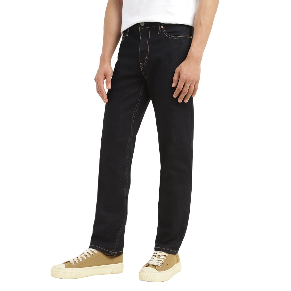 Levi's Men's Slim Jeans - Black Mid Rise - Image 3