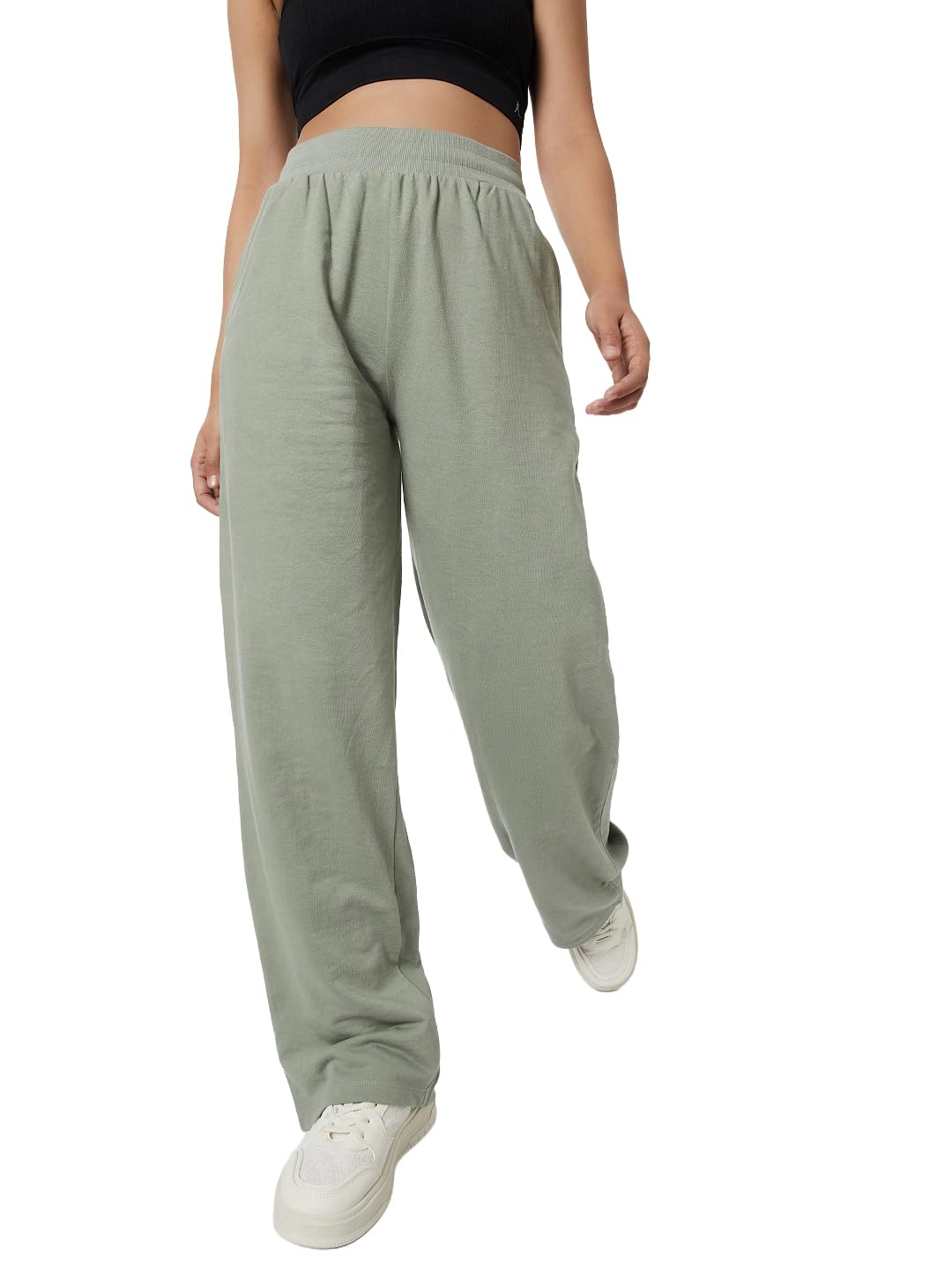 Max Women's Green Athleisure Track Pants