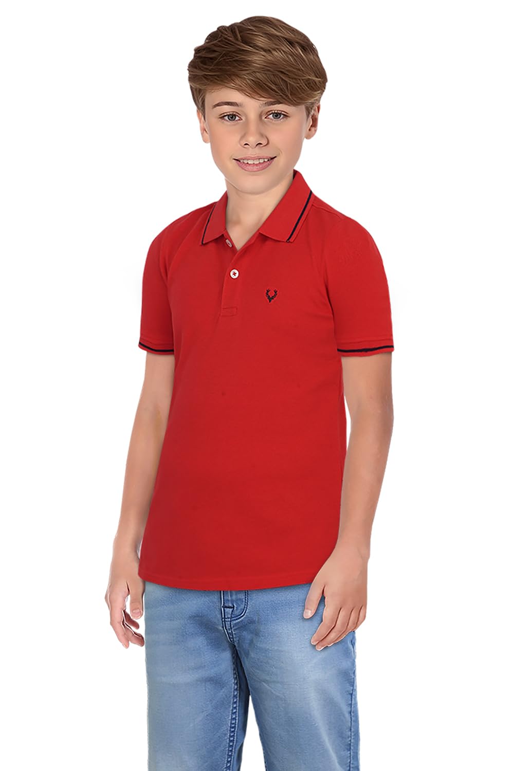 Allen Solly Boys Polycotton T-Shirt - Red - Image 3