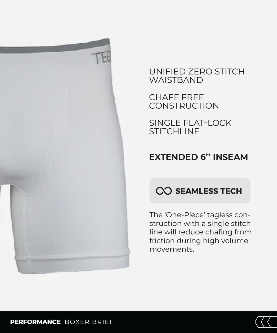 TEGO Men Boxer Brief Anti-Chafe - Image 3