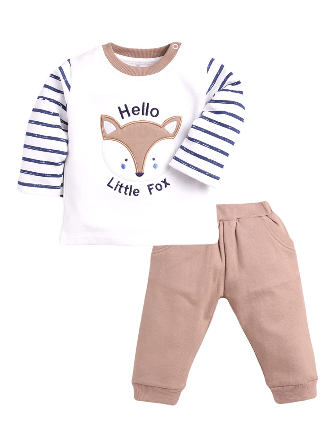 BABY GO Full Sleeves Cotton Clothing Set for Baby Boys