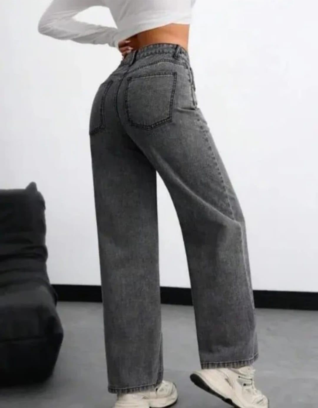 ARYA-ART Women's High Waist Wide Leg Jeans - Image 4