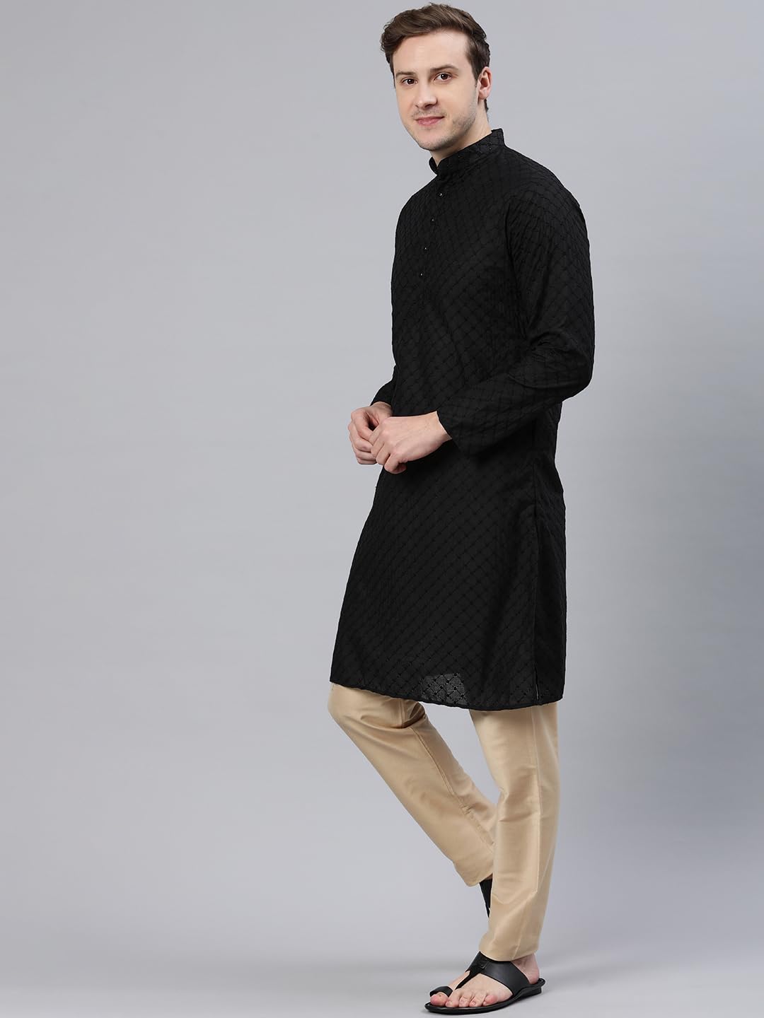 Majestic Man Kurta - Black - Image 2