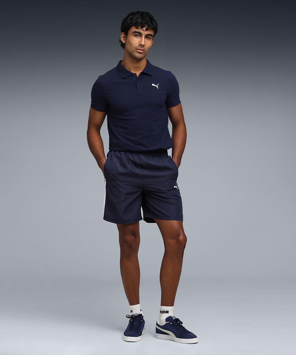 PUMA Men's Navy Blue Polo T-Shirt - Image 3