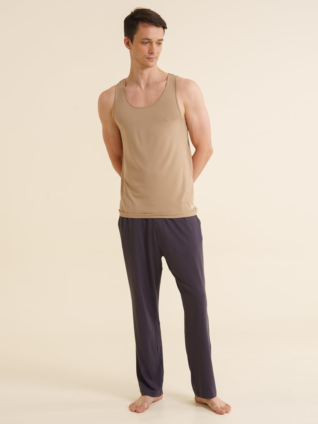 DAMENSCH Bamboo Spandex Vest for Men - Tannin - Image 4