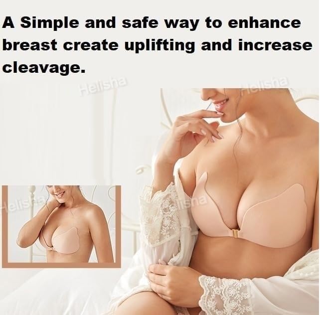 Invisible Strapless Bra for Women - Beige - Image 5