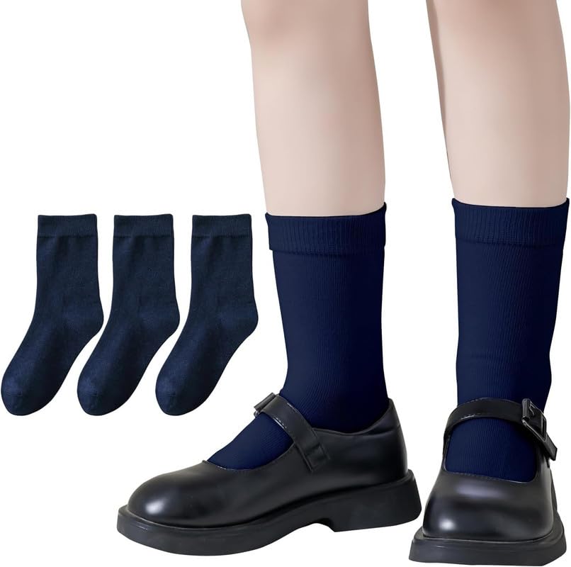KETKAR Boys & Girls Navy Blue School Socks