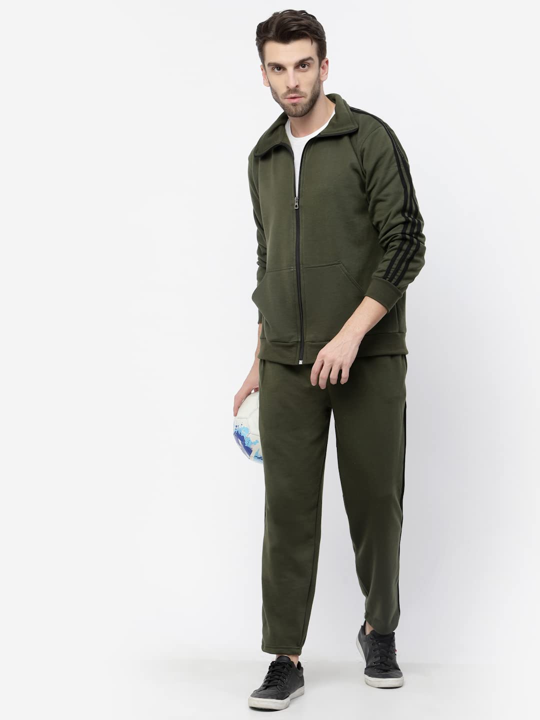KZALCON Men's Athletic Track Suit - Green - Image 2