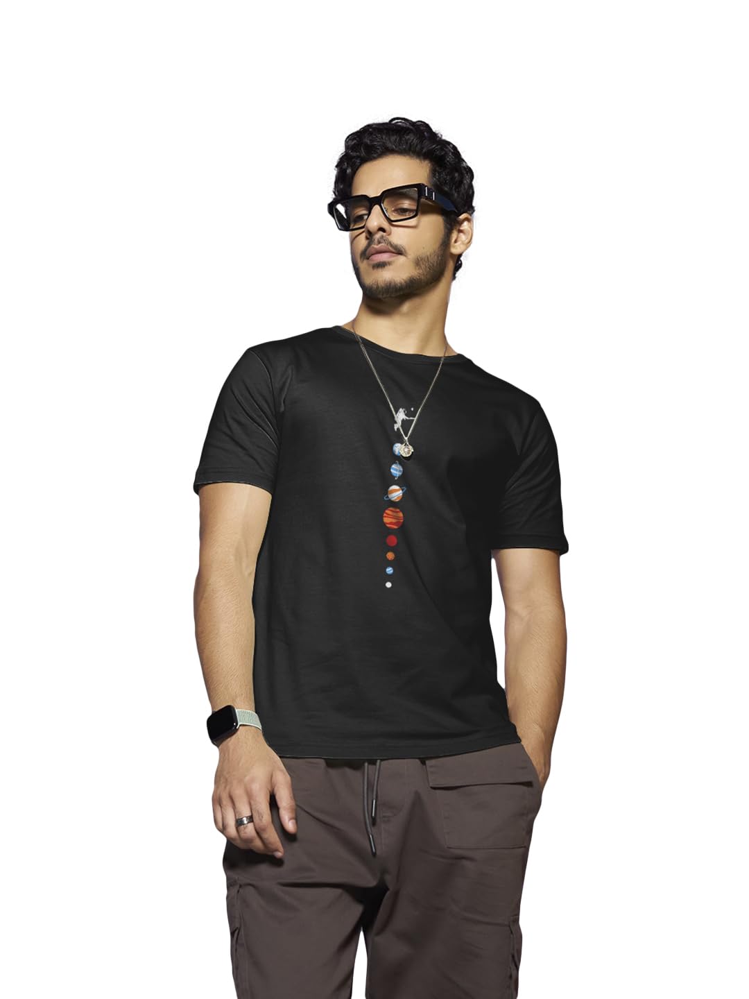 Bewakoof Men's Graphic Tee - Black