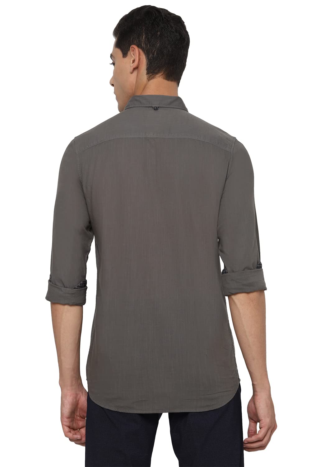 Allen Solly Men's Grey Cotton Shirt - Image 3