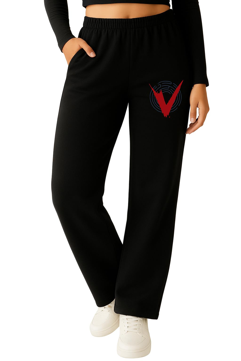 VEERSTOW Women's Navy Blue Track Pants