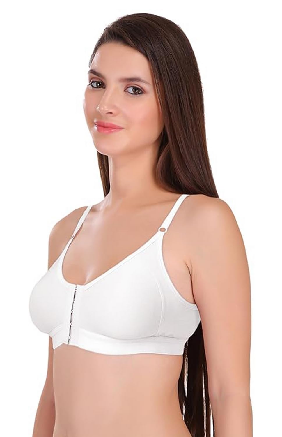 SWIFFIN Women's Front Open Cotton Bra - Image 3