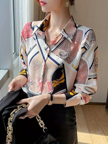 Trendy Queen Women's Printed Shirt - Peach - Image 4