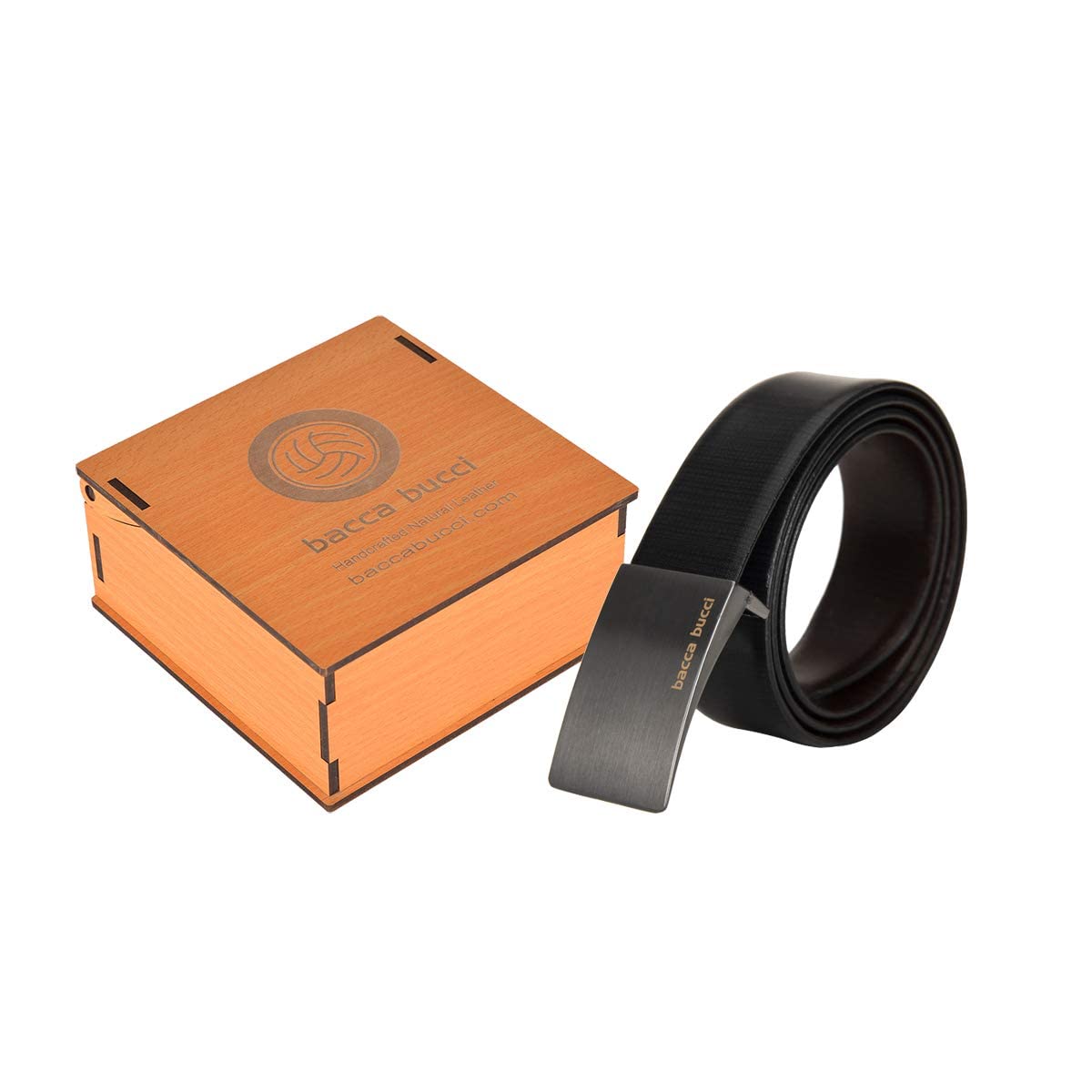 Bacca Bucci Formal Leather Belt for Men - Black & Brown - Image 4