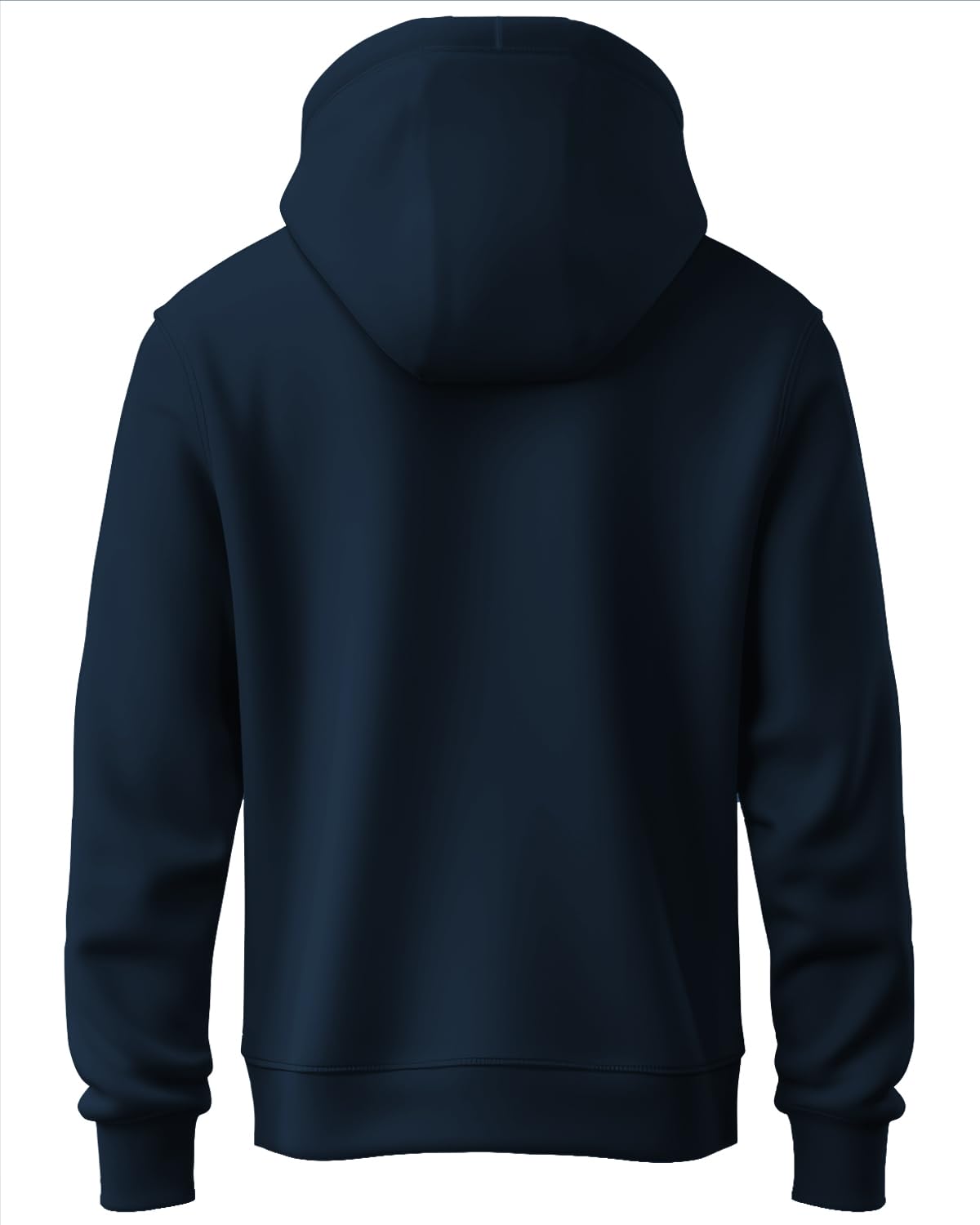 ADRO Men's Graphic Printed Cotton Hoodie - Navy - Image 2