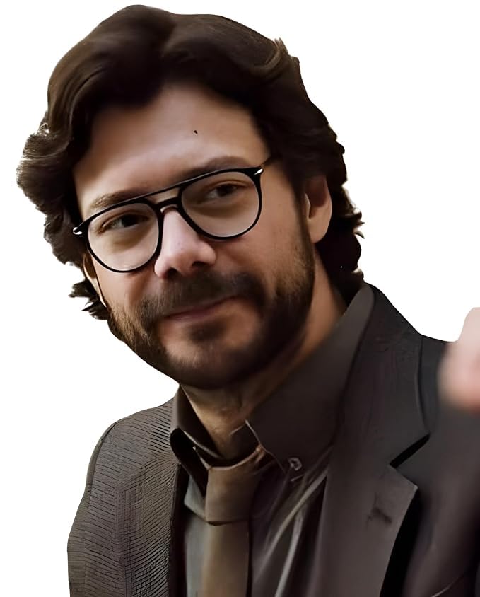 Roshfort Professor Eyeglass Blue Light Blocking Glasses for Men Women - Blue - Image 2