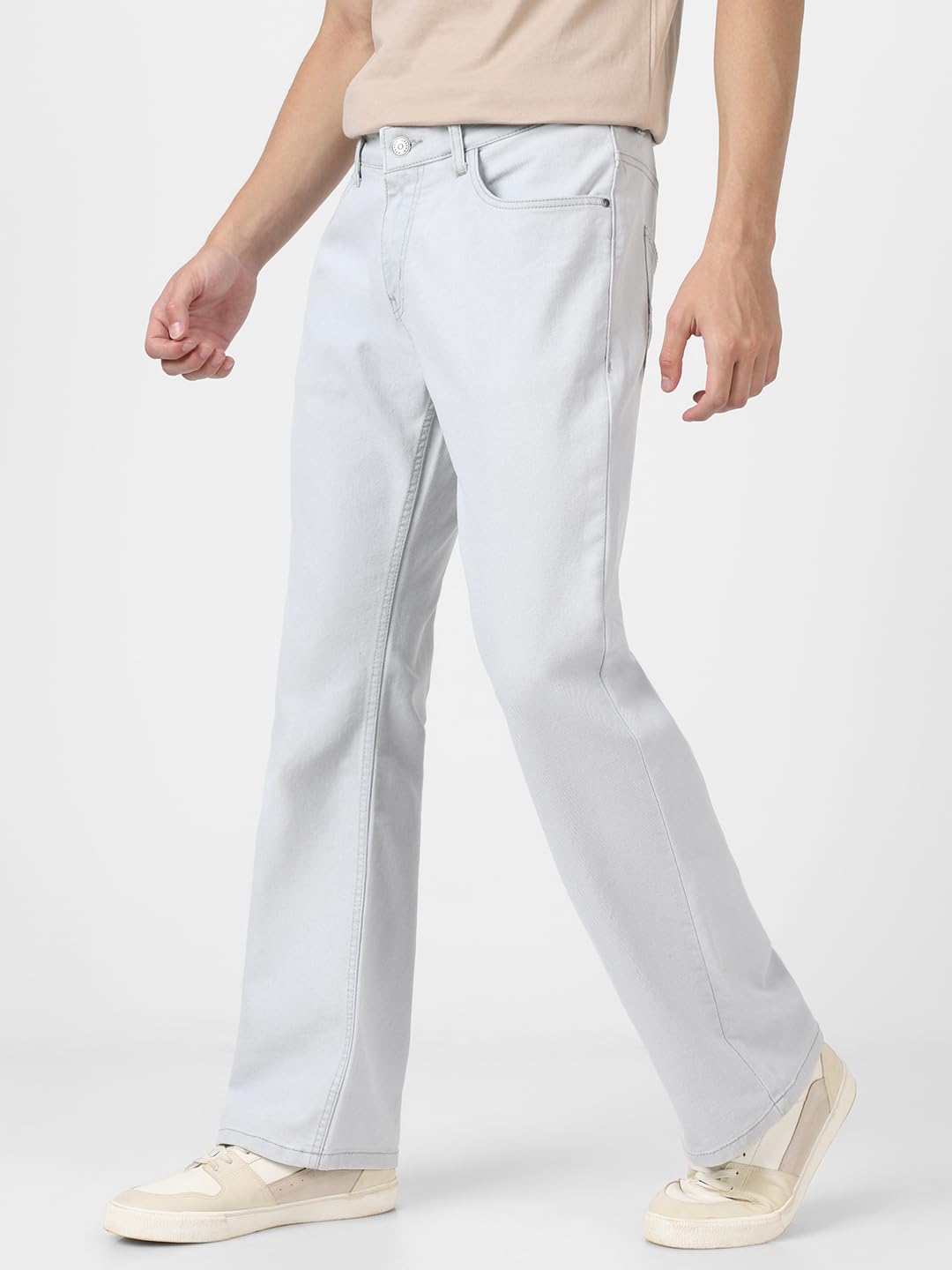 Urbano Men's Grey Bootcut Jeans - Image 3