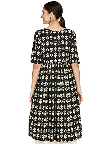 Myx Dark Grey Calf Length Kurti for Women - Image 2