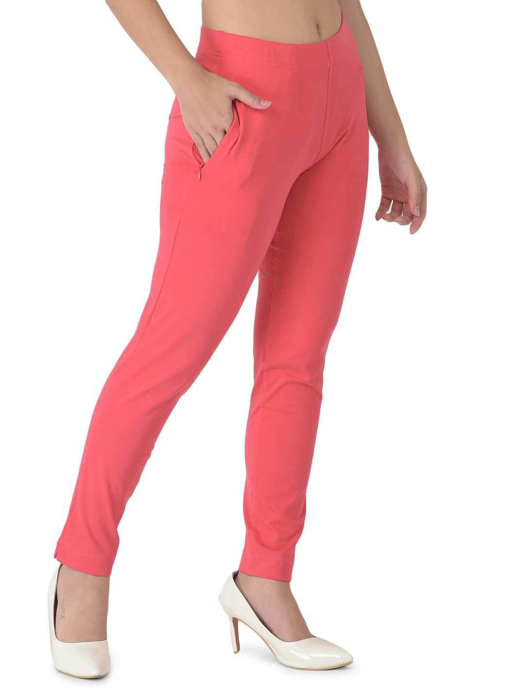 Dollar Missy Women's Solid Kurti Pant - Pink - Image 3
