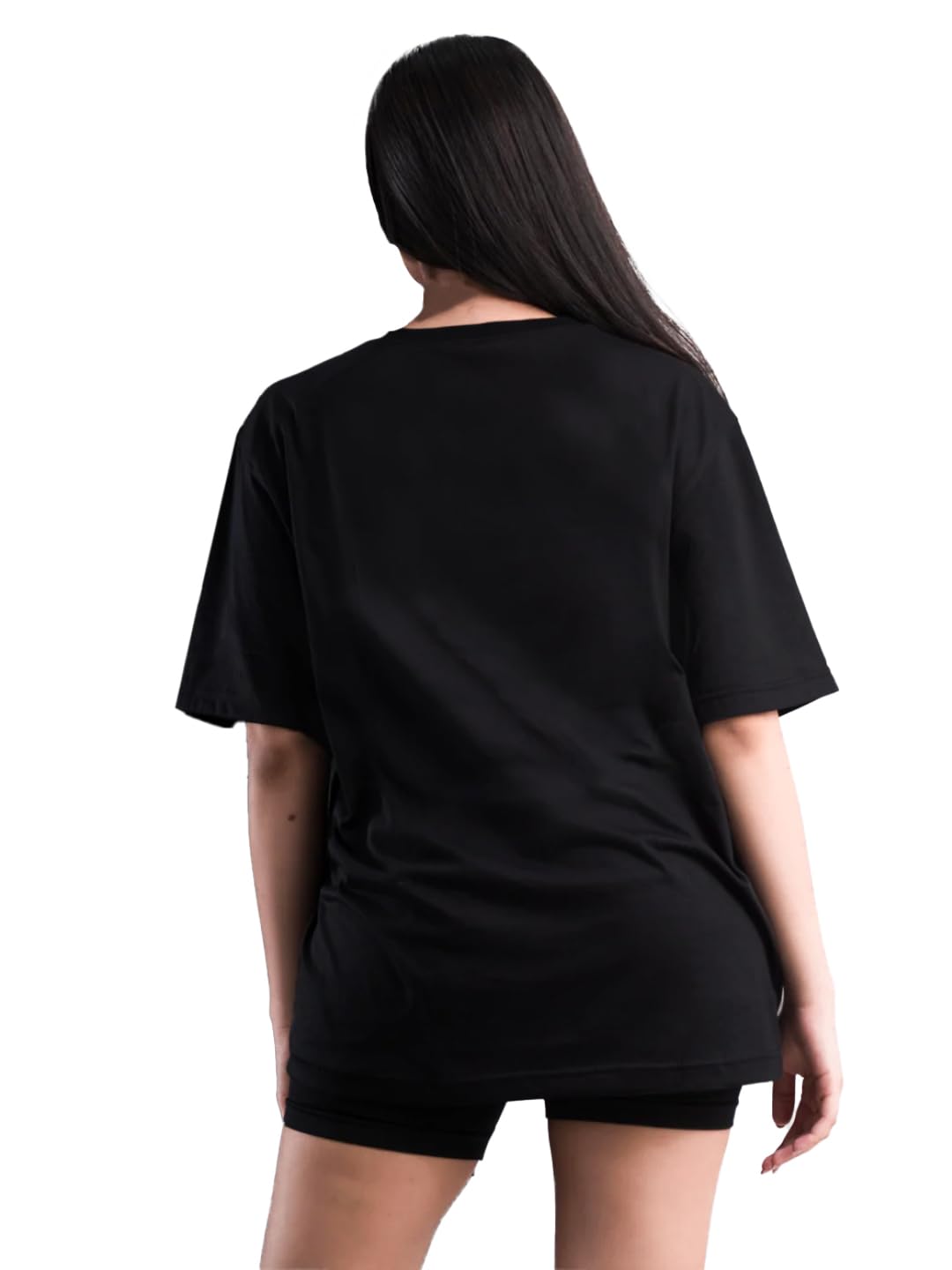LEOTUDE Womens Oversized Round Neck T-Shirt - Image 2