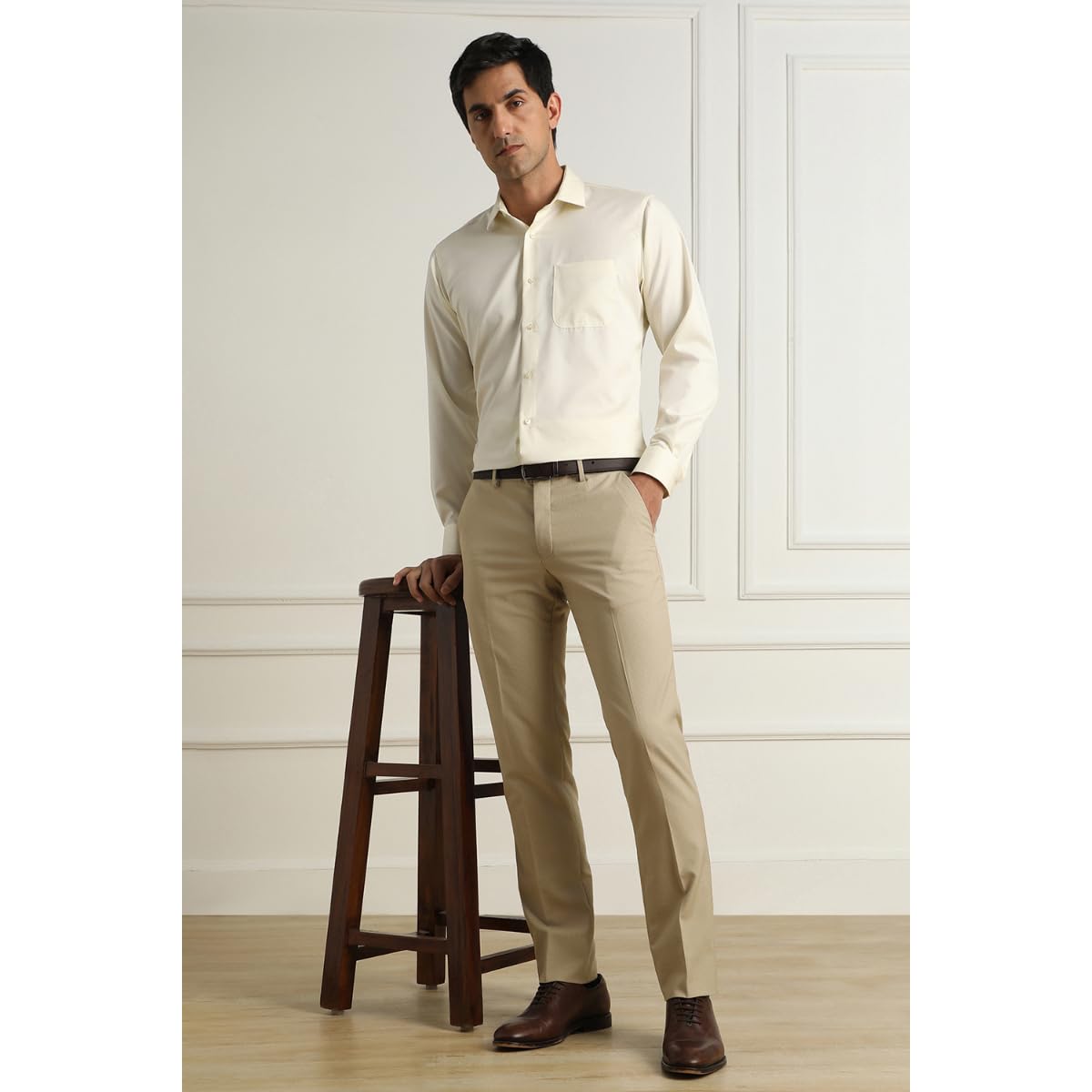 Van Heusen Men's Slim Pants - Nude - Image 3